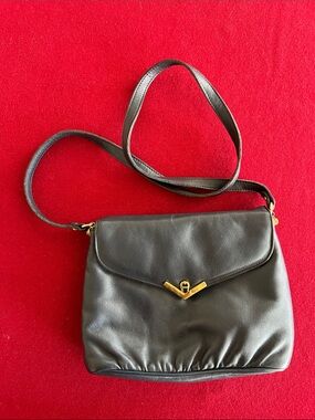 Leather shoulder bag, Etienne Aigner vintage